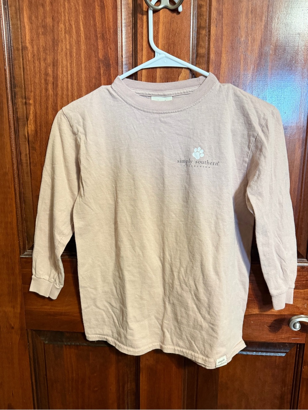 Simply Southern “Stay Pawsitive” Golden Retriever Long Sleeve | Youth Small